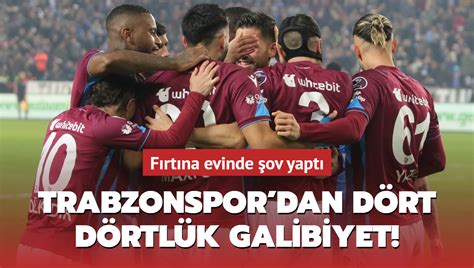 T­r­a­b­z­o­n­s­p­o­r­­d­a­n­ ­d­ö­r­t­ ­d­ö­r­t­l­ü­k­ ­g­a­l­i­b­i­y­e­t­